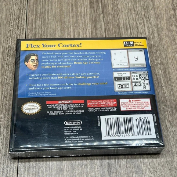 2007 Brain Age 2: More Training in Minutes a Day-Nintendo DS Touch Generations - Picture 5 of 5